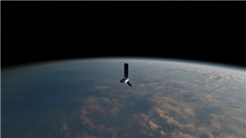 Ein Satellit der Prefire-Mission (Polar Radiant Energy in the Far-InfraRed Experiment) - hier eine künstlerische Darstellung - schwebt über der Erde.