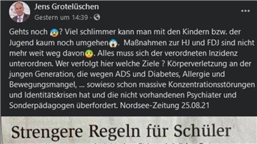 Ein Ausschnitt eines Zeitungsberichtes.