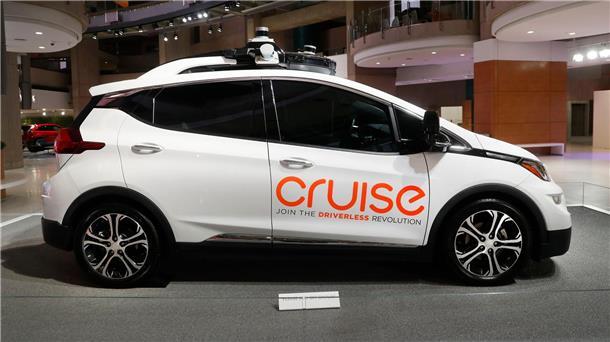 Robotaxi-Firma Cruise entlässt ein Viertel der Mitarbeiter Ein selbstfahrendes Auto der General-Motors-Tochterfirma Cruise.