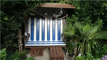 Strandkorb in der Strandecke