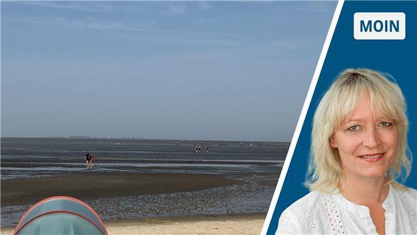 Ein Tag am Meer: Einfach im Sand sitzen und schauen, wie das Wasser kommt und wieder geht.