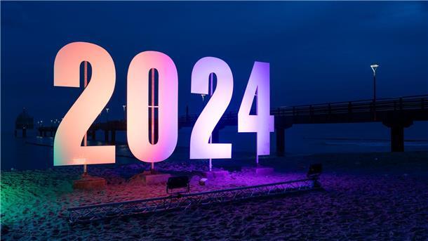 Eine „2024“ Anfang des Jahres im Ostseebad Zingst.