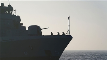 Eine deutsche Korvette bei einem Nato-Manöver auf der Ostsee im Juni.