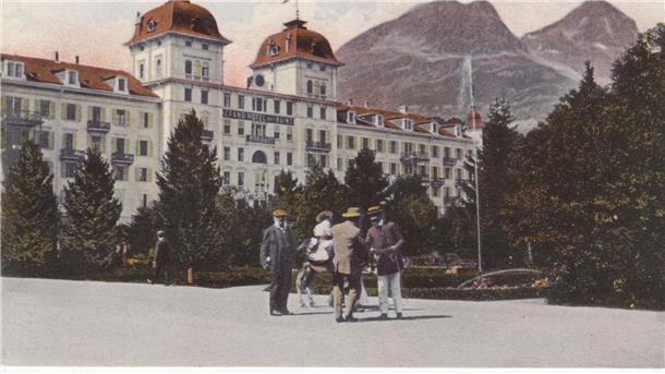 Eine Postkarte vom Grand Hotel Des Bains aus dem Jahr 1911.