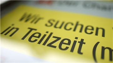 Eine Stellenanzeige für einen Teilzeitjob.