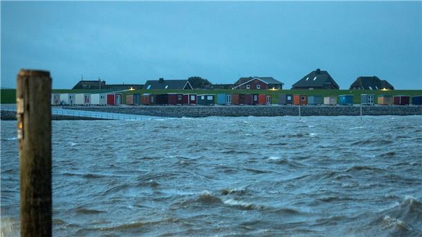 Eine Sturmflut wird an der deutschen Nordseeküste am Montag nicht erwartet.