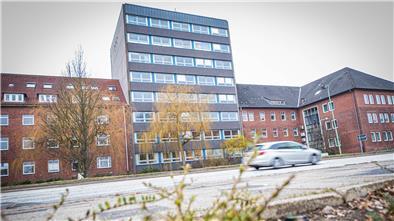 Blick auf die Stadtverwaltung Bremerhaven.