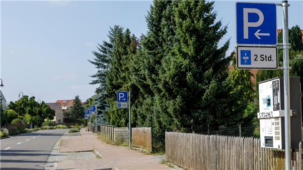 Alle paar Meter ein Schild Eins, zwei, drei.... Es sind 16 Parkschilder, die innerhalb weniger hundert Meter in dieser Straße stehen.