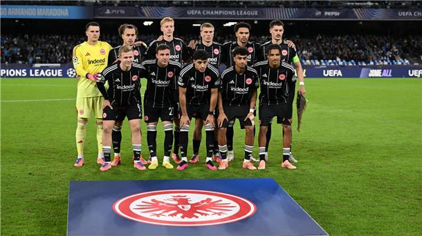Eintracht Frankfurt erkämpfte sich in Neapel einen Punkt.