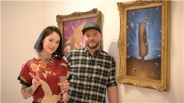 3D-Graffiti und Japan-Pop in der Galerie Goethe45 Elena Ohlander und Dosar1.