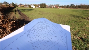 Elf Bauplätze sollen laut diesem Plan auf dem Acker hinter dem Uthleder Friedhof entstehen.