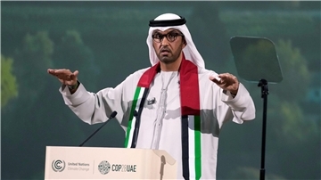 „Entwicklung ohne die Nutzung fossiler Energien nicht möglich“: Konferenzpräsident Sultan al-Dschaber.