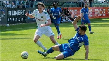 Eric Koehler, hier im Spiel gegen Arminia Hannover, erzielte gegen Dassendorf das einzige Heeslinger Tor.