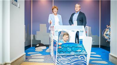 Der neue Spielbereich an der Plaza im Mein-Outlet-und Shopping-Center.