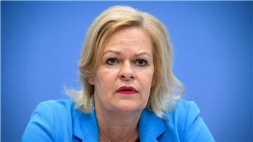 „Es muss jetzt hart gehandelt werden“: Nancy Faeser.