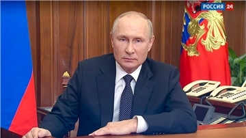Es wird damit gerechnet, dass Wladimir Putin bei seiner Rede unter anderem auf Russlands Kriegsziele in der Ukraine eingehen wird.