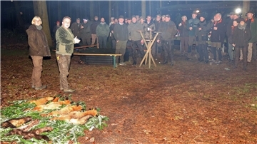 Abschluss der Raubwildwoche an der Uthleder Jagdhütte