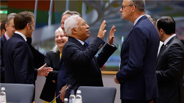 Merz irritiert bei EU-Gipfel mit Äußerung zu Mercosur-Deal EU-Ratspräsident Costa muss beim Gipfel eine Äußerung des Kanzlers zurechtrücken.