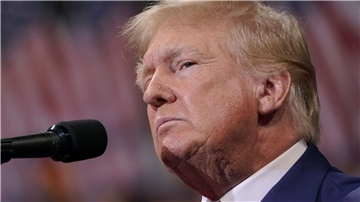 Ex-US-Präsident Donald Trump bei einer Kundgebung in Wilkes-Barre, Pennsylvania.