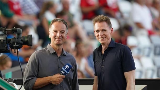 Ex-Zehnkämpfer Frank Busemann (r) ist bei der Leichtathletik-WM in Tokio wieder als ARD-Experte dabei.