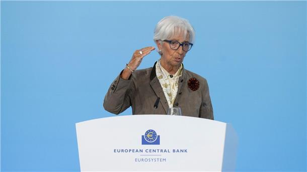 EZB in Lauerstellung: Keine weitere Zinssenkung in Sicht EZB-Präsidentin Lagarde hält sich in einer Welt voller Krisen alle Optionen offen. (Archivbild)