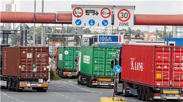 Hafen Lkw