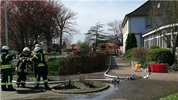 Feuerwehreinsatz an der Oste-Grundschule