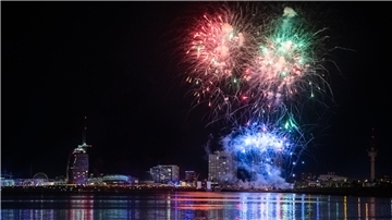 Feuerwerk zum Höhepunkt der Festwoche.