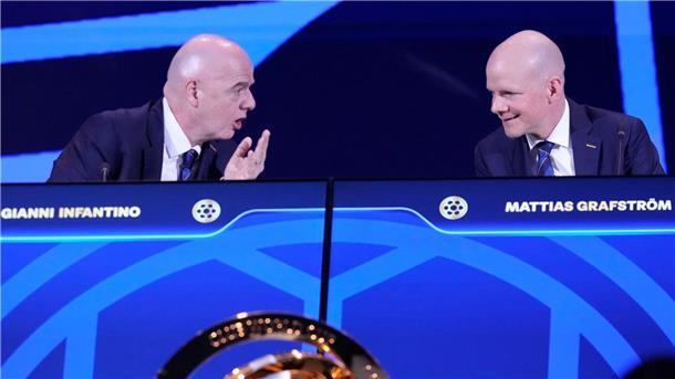 Nach UEFA-Boykott: Wie reagiert FIFA-Boss Infantino? FIFA-Chef Infantino (l.) braucht nun ein gutes Krisenmanagement.