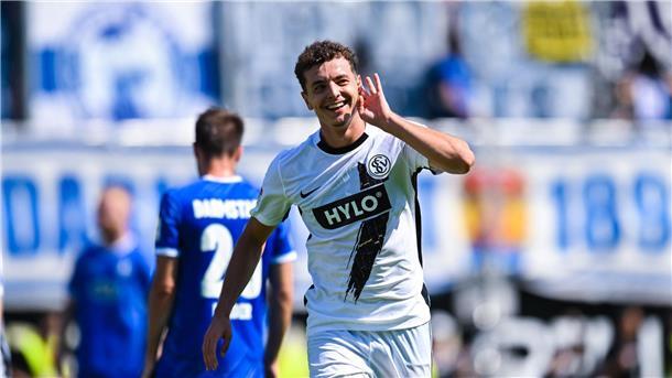 Fisnik Asllani erzielte zwei Treffer für die Elversberger.