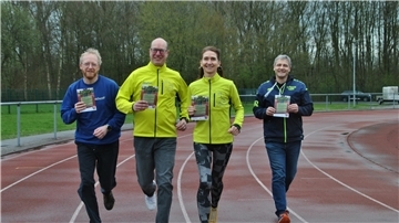 Fit für den 1. Nordenhamer Umweltlauf: (von links) Maik Nungesser, Stefan Doerner, Tanja Lischewski und Tammo Seltmann.