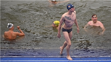 Florian Wellbrock hat in der Seine trainiert und getestet.