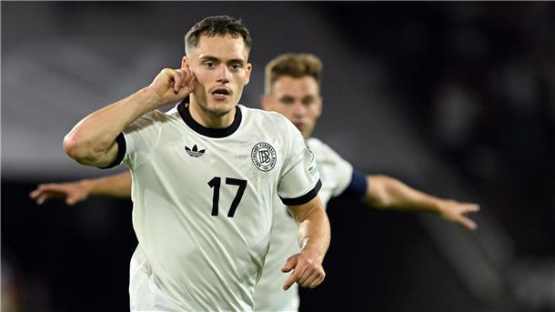 Florian Wirtz jubelt über sein Tor gegen Nordirland (Archivbild). 