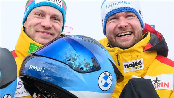 Friedrich holt Gesamtsieg im Zweierbob, Buckwitz im Monobob Francesco Friedrich (l) hat einmal mehr den Gesamtweltcup im Zweierbob gewonnen.