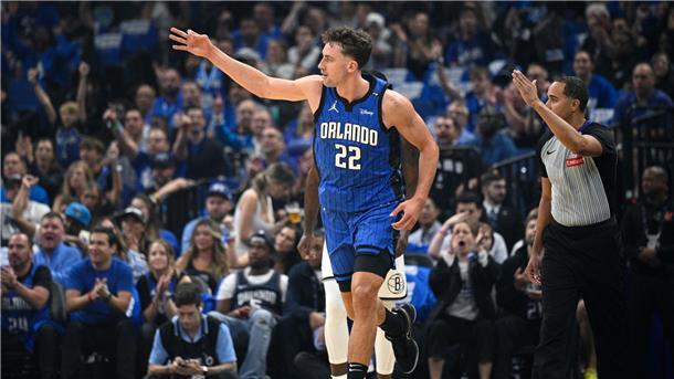Franz Wagner (22) überragte für die Orlando Magic gegen die Brooklyn Nets als bester Werfer der Partie mit 29 Punkten.