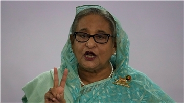 Fünfte Amtszeit: Sheikh Hasina bleibt die Premierministerin von Bangladesch.