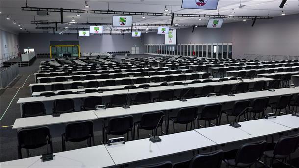 Für den Prozess wurde ein Interims-Gerichtsgebäude errichtet. (Archivbild)