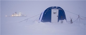 Schiff Eis Zelt