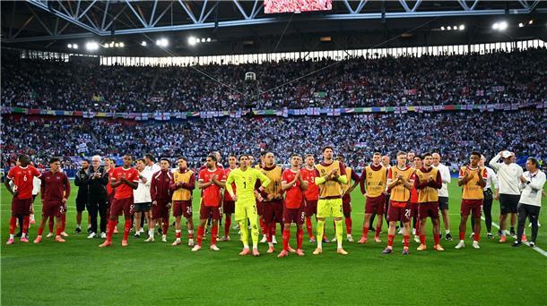 Elfmeterdrama: England besiegt Schweiz im EM-Viertelfinale Für die Schweiz ist das Turnier nun vorbei.