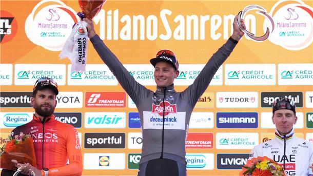 Für Mathieu van der Poel ist es bereits der zweite Sieg in Sanremo.