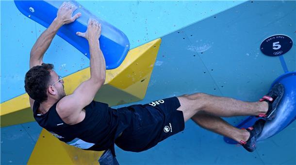 Mäßiger Start: Deutsche Kletterer bangen um Olympia-Finale Für Yannick Flohé lief der Start in den Kletter-Wettkampf nicht wie erwünscht.