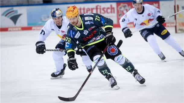 Pinguins reisen zum starken Aufsteiger nach Frankfurt Pinguins-Spieler Phillip Bruggisser in Aktion.
