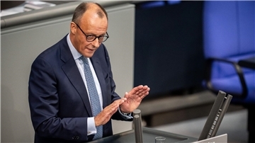 Geht mit der Ampel-Koalition hart ins Gericht: CDU-Friedrich Merz.