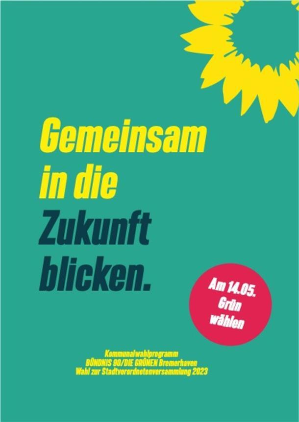 Cover des Wahlprogramms der Grünen für die Stadtverordnetenwahl 2023