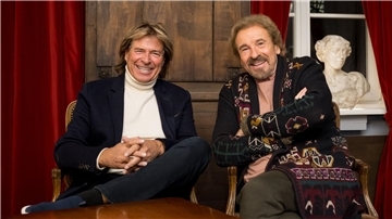 Gemeinsame Dreharbeiten für eine Doku: Hinterseer und Gottschalk.