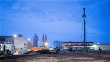 Baustelle neues Kühlhaus Fischereihafen