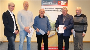 Ehrung bei der Verkehswacht Bremervörde-Zeven