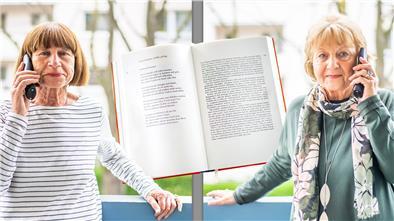Geschichten gegen Langeweile in der Corona-Zeit. Rose Kruse (links) und Marlene Pässler lesen sich zur Erheiterung übers Telefon regelmäßig Gedichte vor.