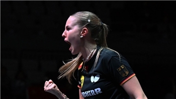 Gewinnt ihr erstes Spiel bei der Team-EM: Tischtennis-Star Annett Kaufmann. (Archivbild)