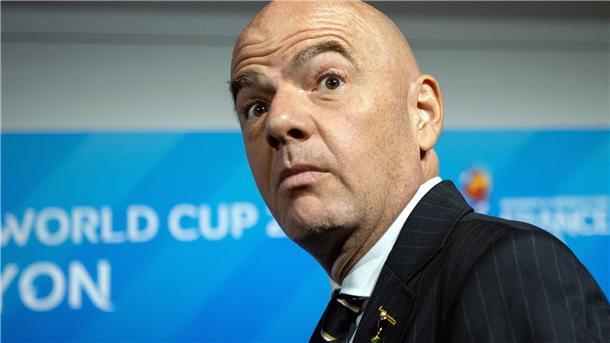 Wie Infantino FIFA-Präsident Infantino mit Kritik umgeht Gianni Infantino, Präsident der FIFA.